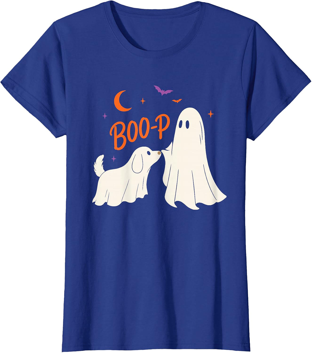 Boo-p Ghost Dog Halloween T-Shirt | Funny Dog Lover Tee