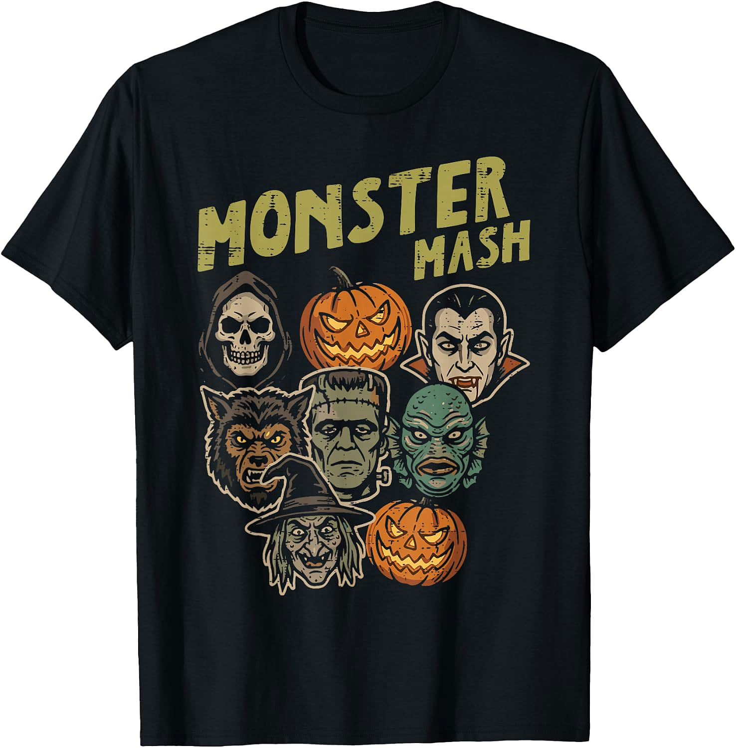 Monster Mash Halloween T-Shirt | Vintage Horror Tee