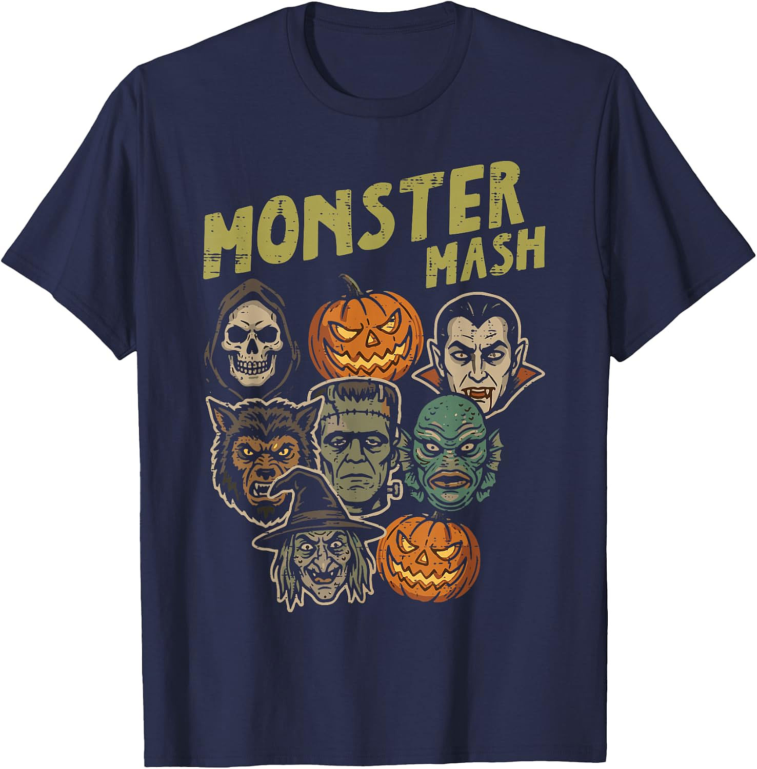 Monster Mash Halloween T-Shirt | Vintage Horror Tee