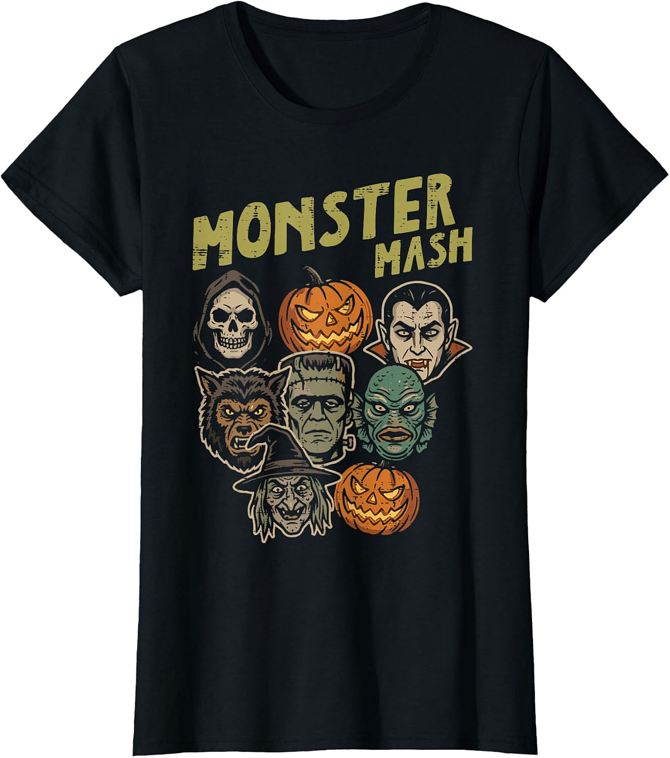 Monster Mash Halloween T-Shirt | Vintage Horror Tee