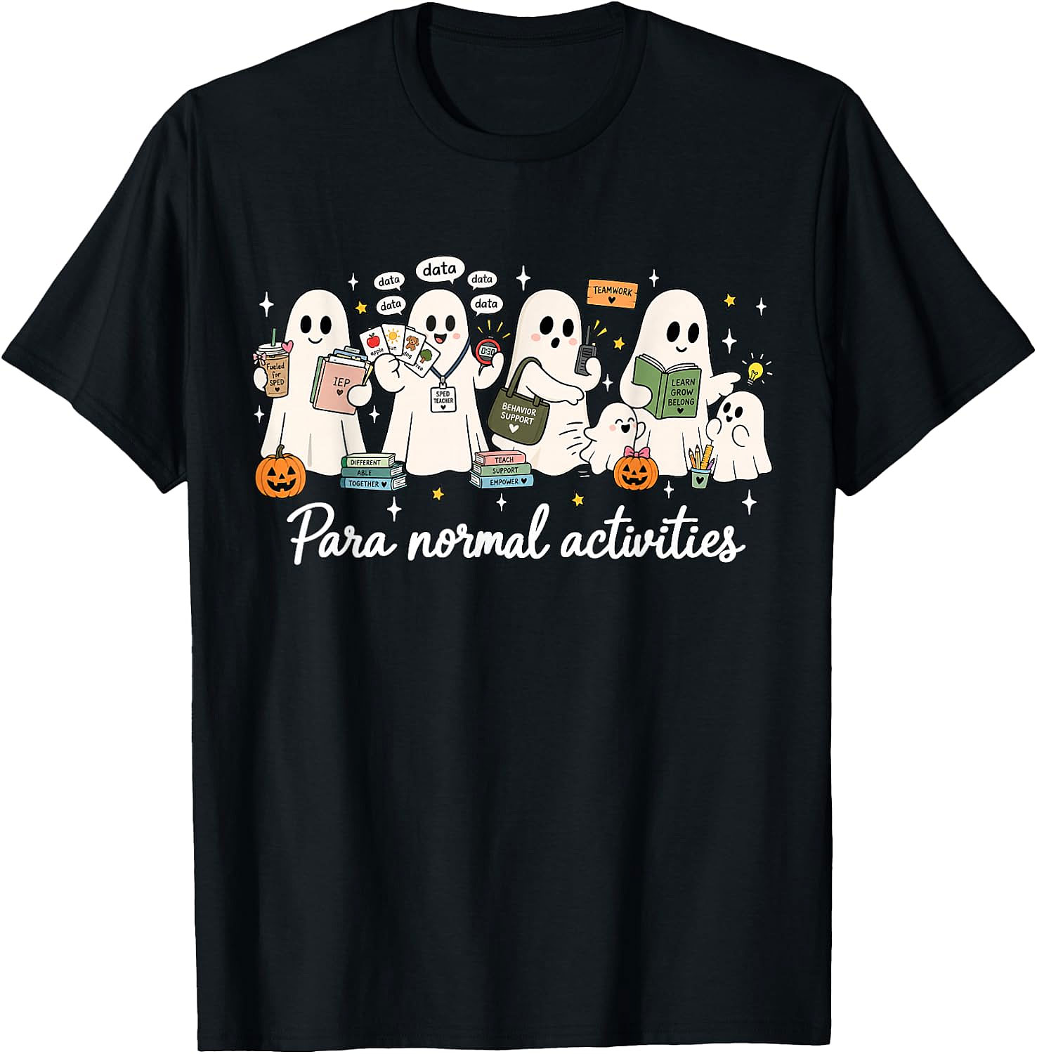 Para Normal Activities Teacher Ghost Halloween T-Shirt