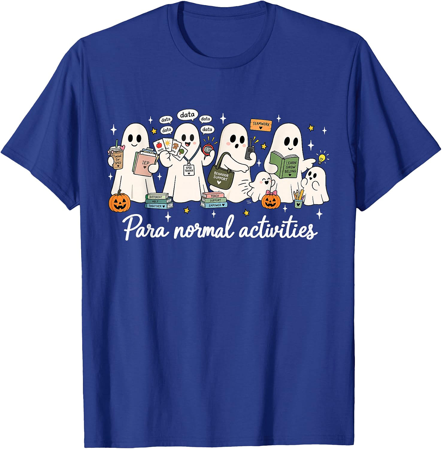 Para Normal Activities Teacher Ghost Halloween T-Shirt