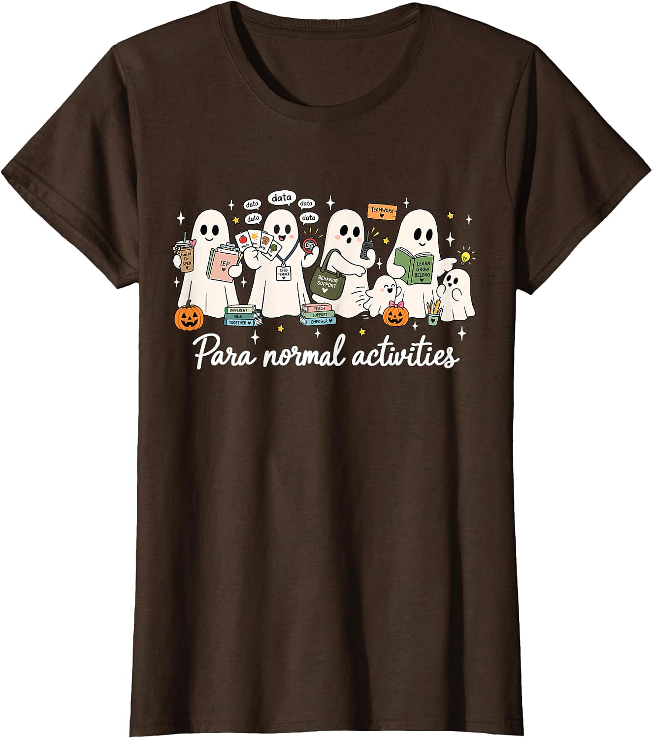 Para Normal Activities Teacher Ghost Halloween T-Shirt
