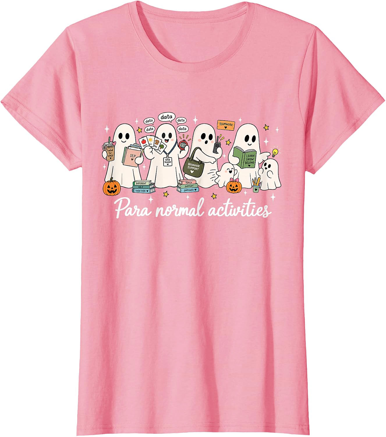 Para Normal Activities Teacher Ghost Halloween T-Shirt