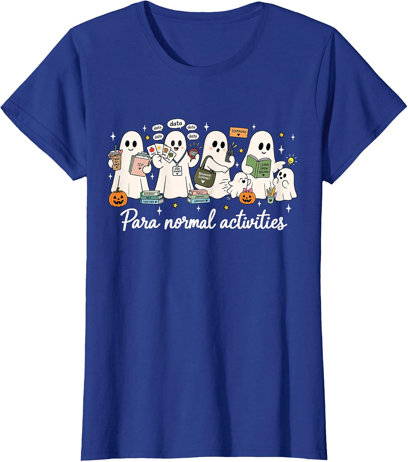 Para Normal Activities Teacher Ghost Halloween T-Shirt