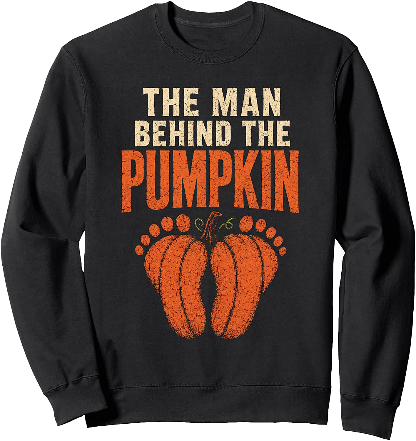 Halloween Dad To Be Man Behind The Pumpkin Sweatshirt