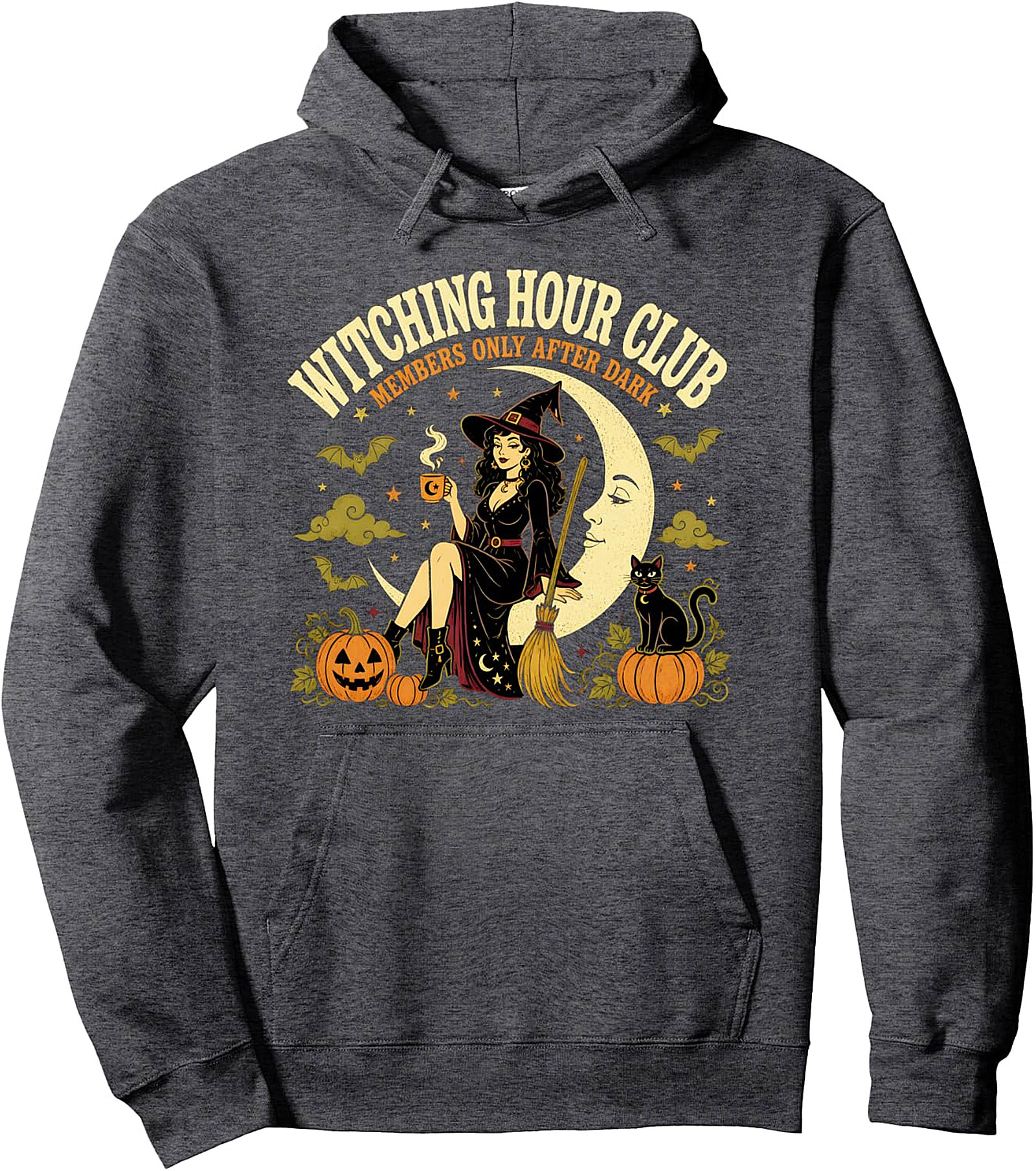 Witching Hour Club Cute Witch Hoodie | Spooky Halloween Pullover