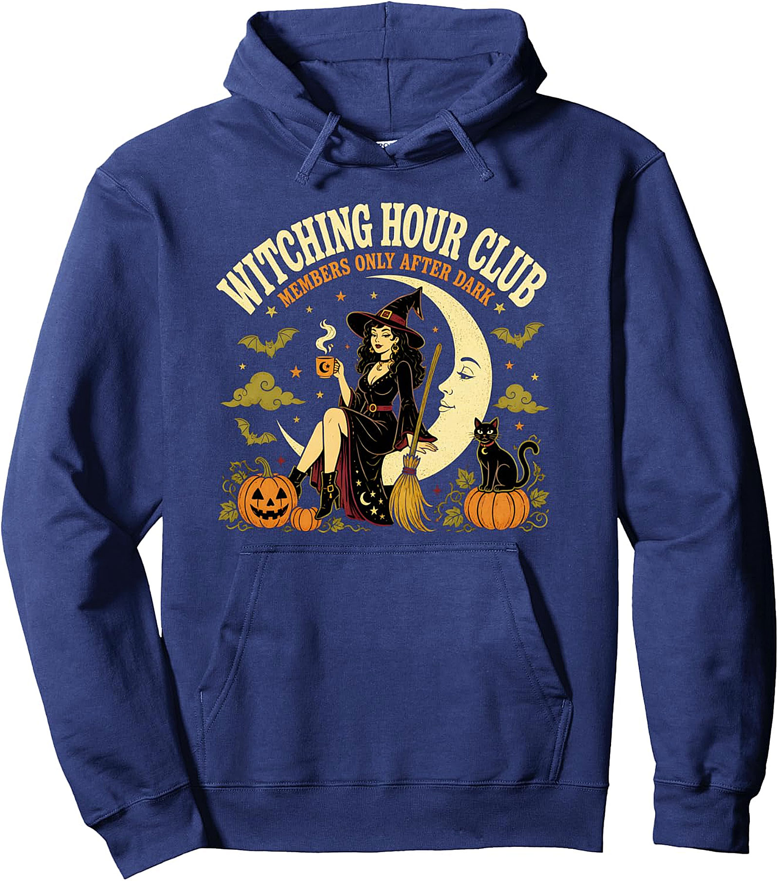 Witching Hour Club Cute Witch Hoodie | Spooky Halloween Pullover