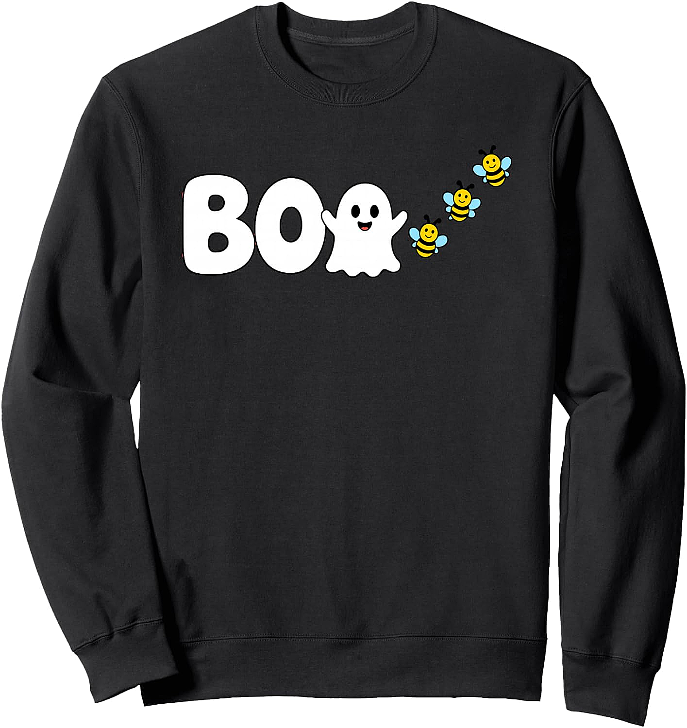 Funny Boo Bees Sweatshirt Halloween Ghost Bees Top