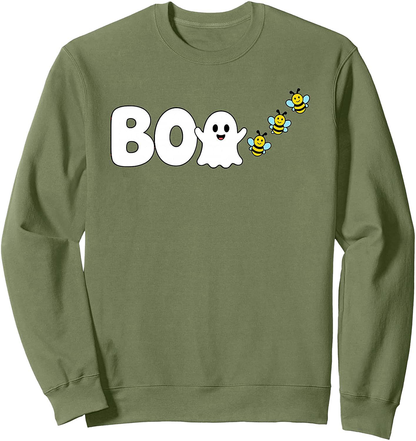 Funny Boo Bees Sweatshirt Halloween Ghost Bees Top
