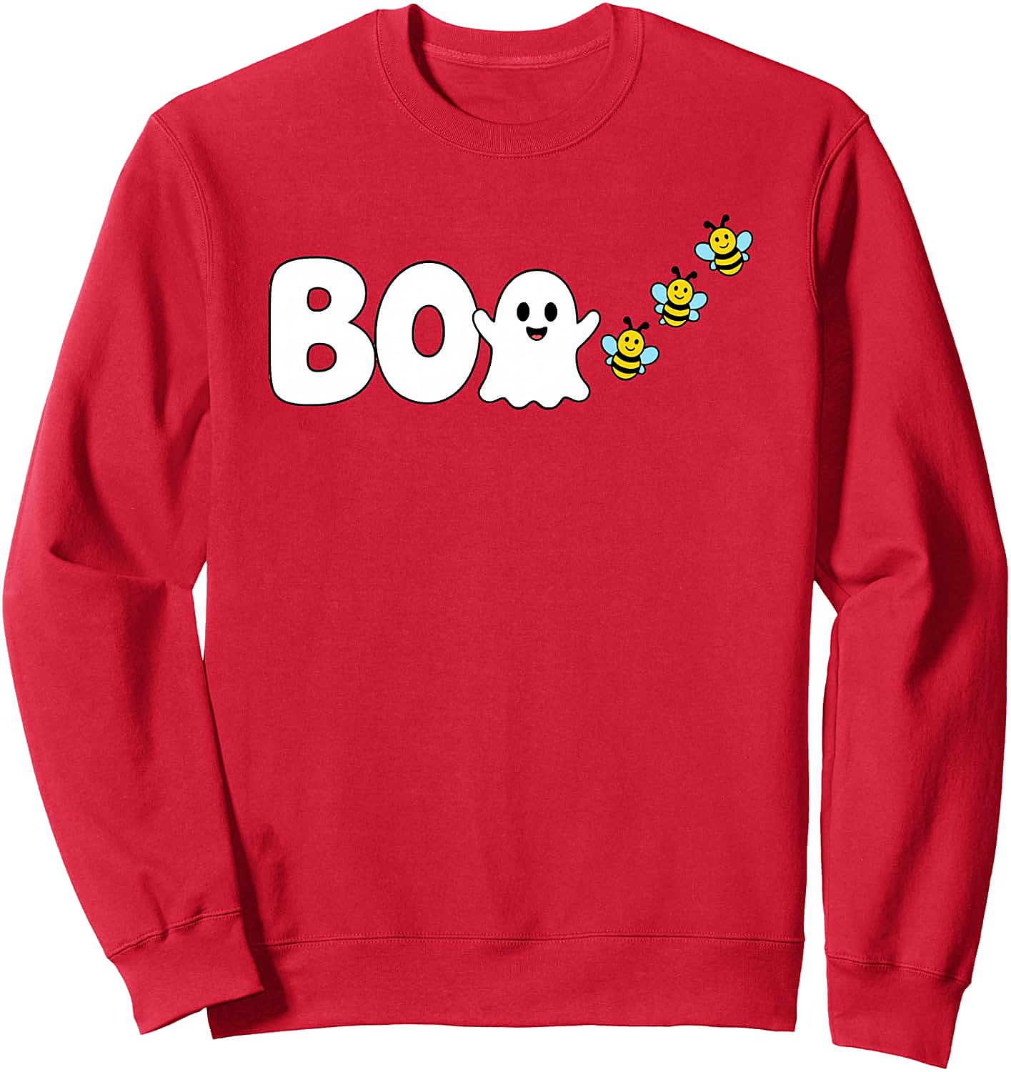 Funny Boo Bees Sweatshirt Halloween Ghost Bees Top