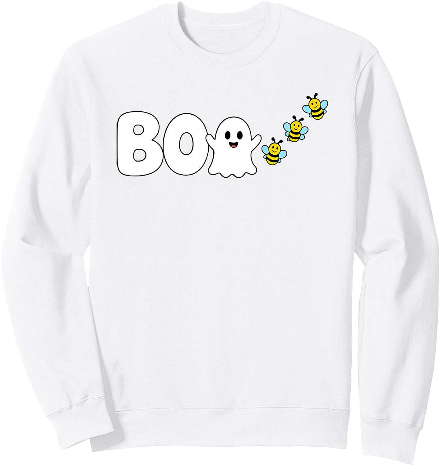 Funny Boo Bees Sweatshirt Halloween Ghost Bees Top