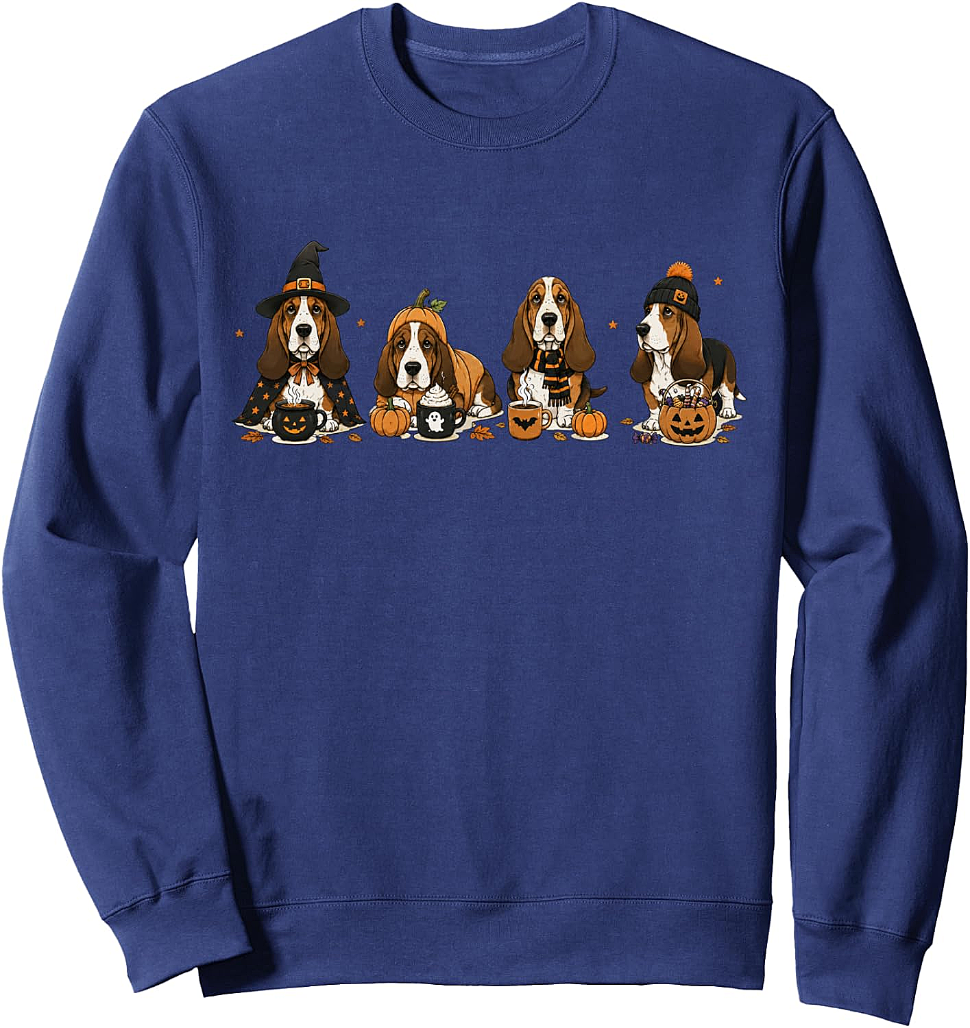 Basset Hound Halloween Spooky Dog Sweatshirt Cozy & Fun