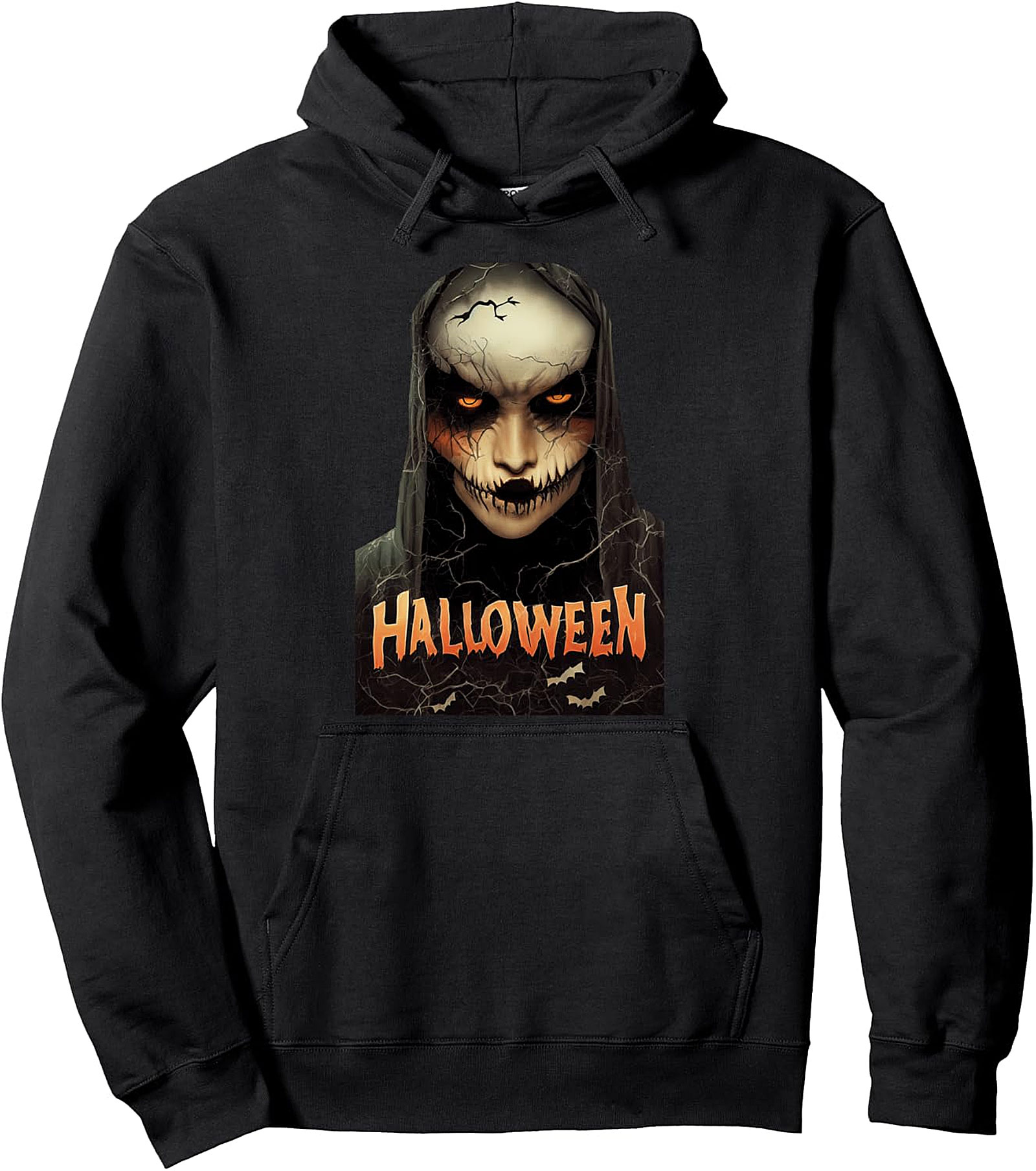 Horror Witch Scary Halloween Pullover Hoodie - Unisex
