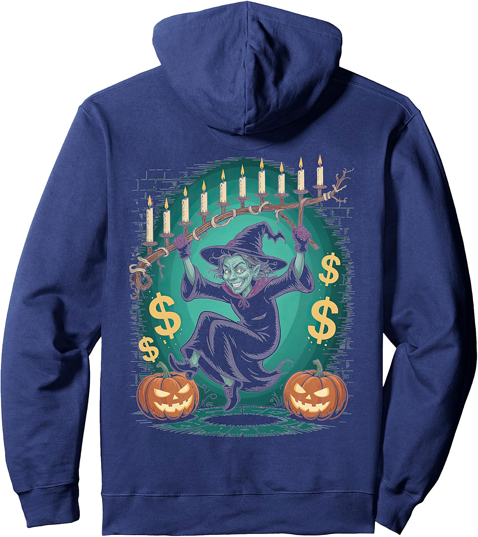 Spooky Witch Halloween Pullover Hoodie | Cozy & Unique