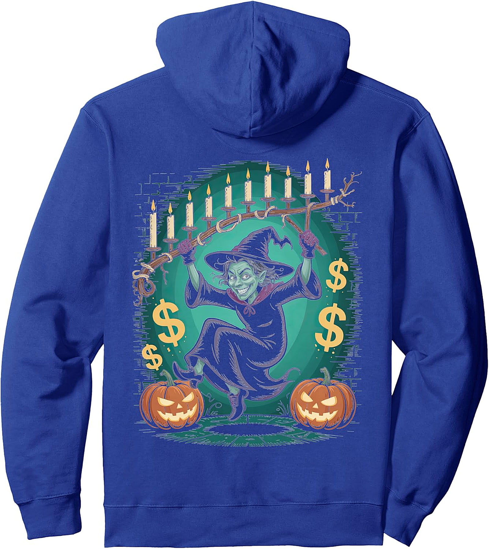 Spooky Witch Halloween Pullover Hoodie | Cozy & Unique