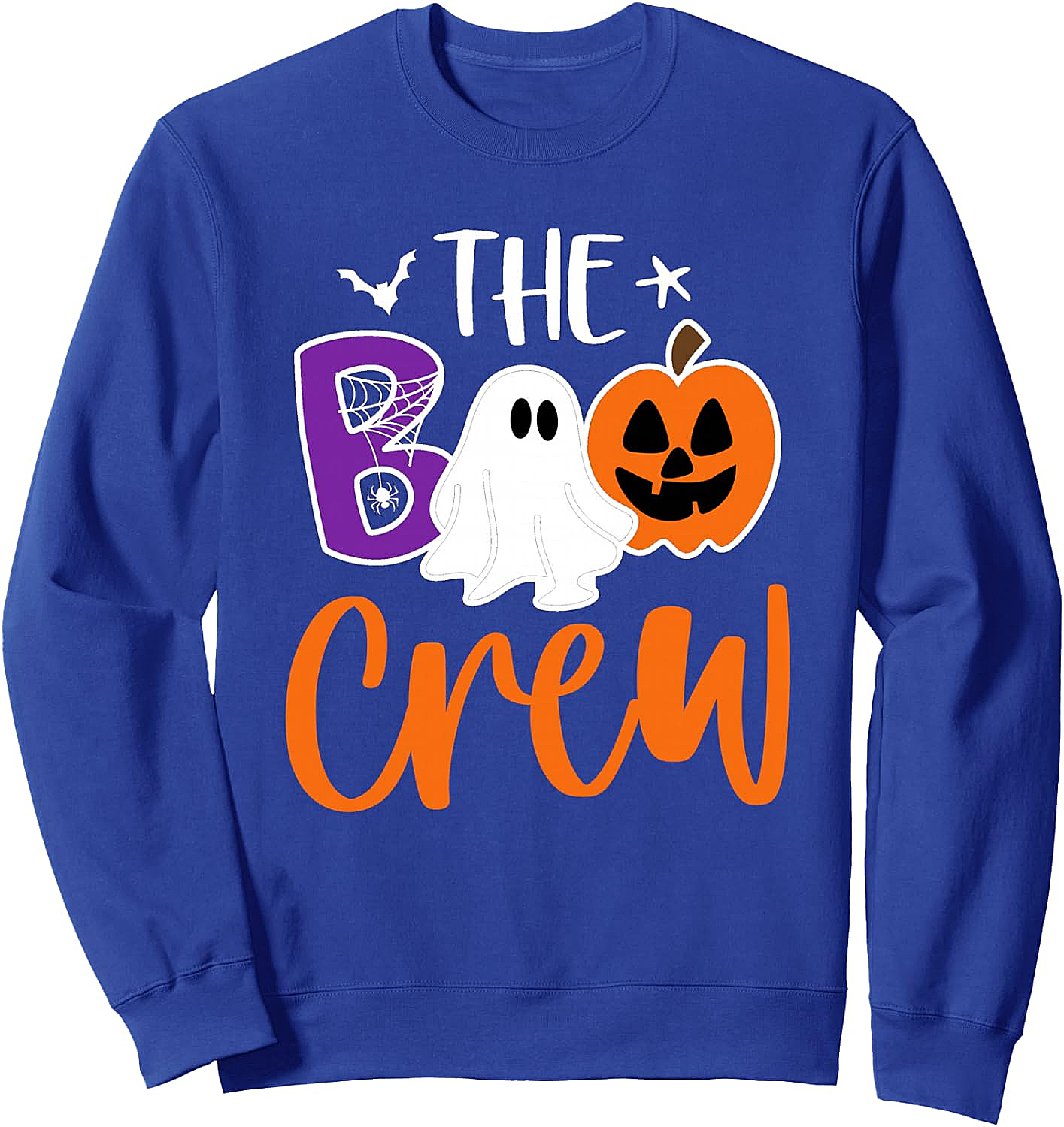 Halloween The Boo Crew Sweatshirt Cute Ghost & Pumpkin