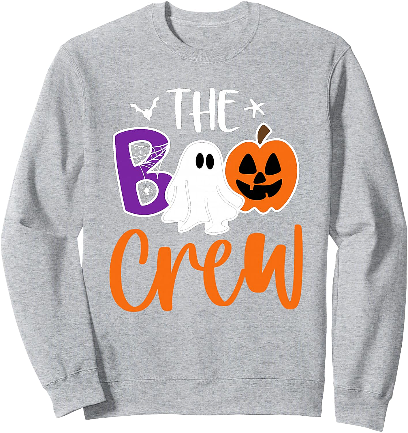 Halloween The Boo Crew Sweatshirt Cute Ghost & Pumpkin