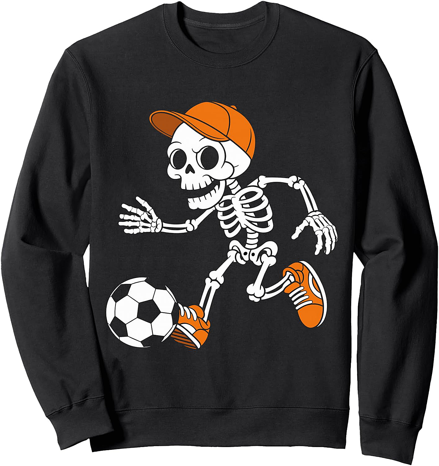 Skeleton Soccer Halloween Funny Football Sweatshirt