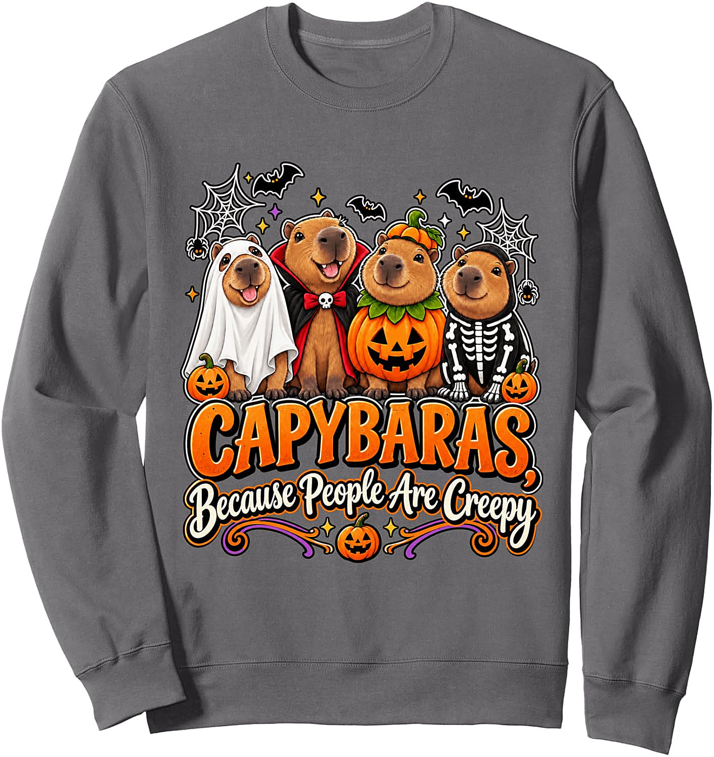 Capybara Halloween Sweatshirt Funny & Spooky Tee