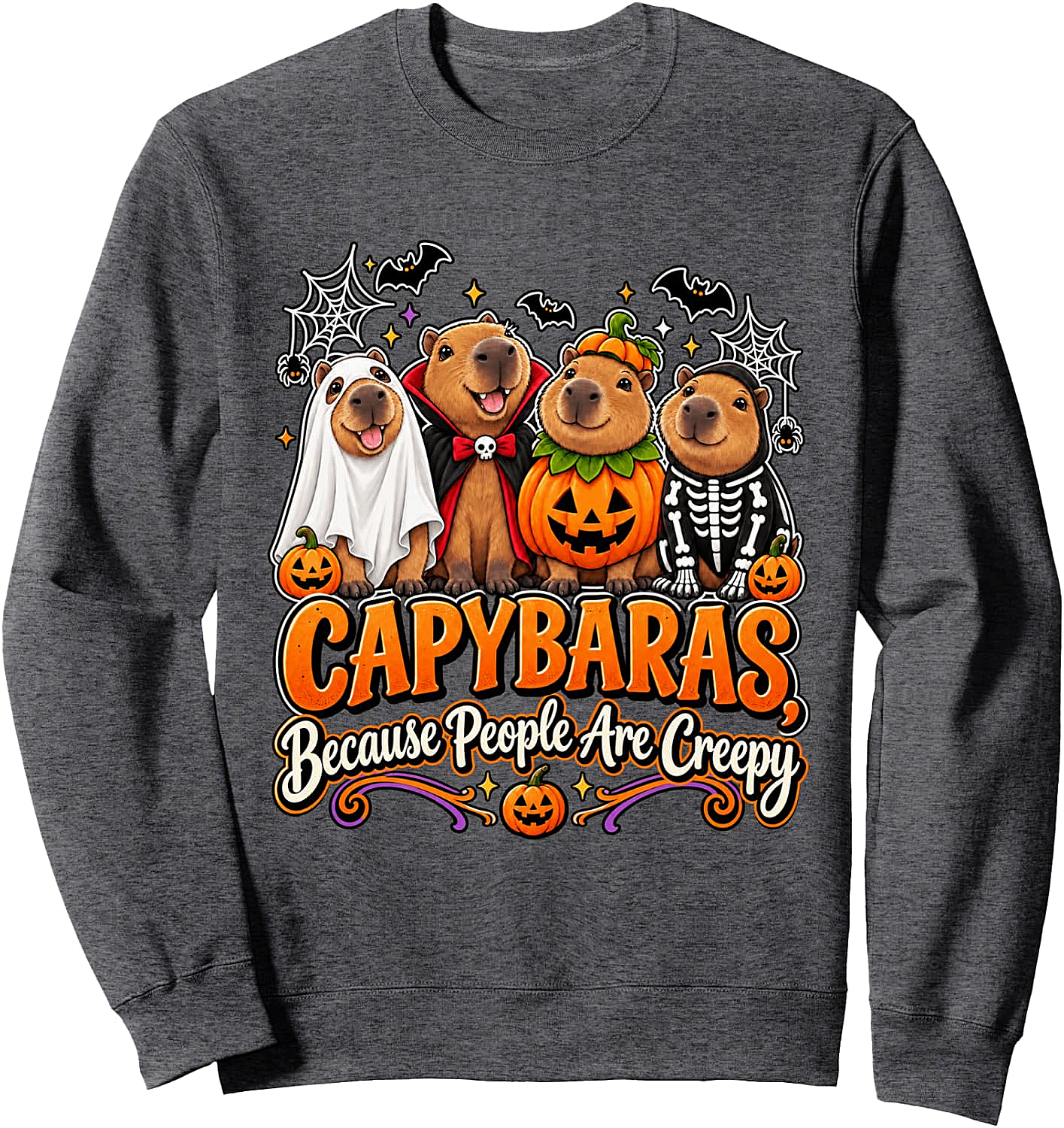 Capybara Halloween Sweatshirt Funny & Spooky Tee