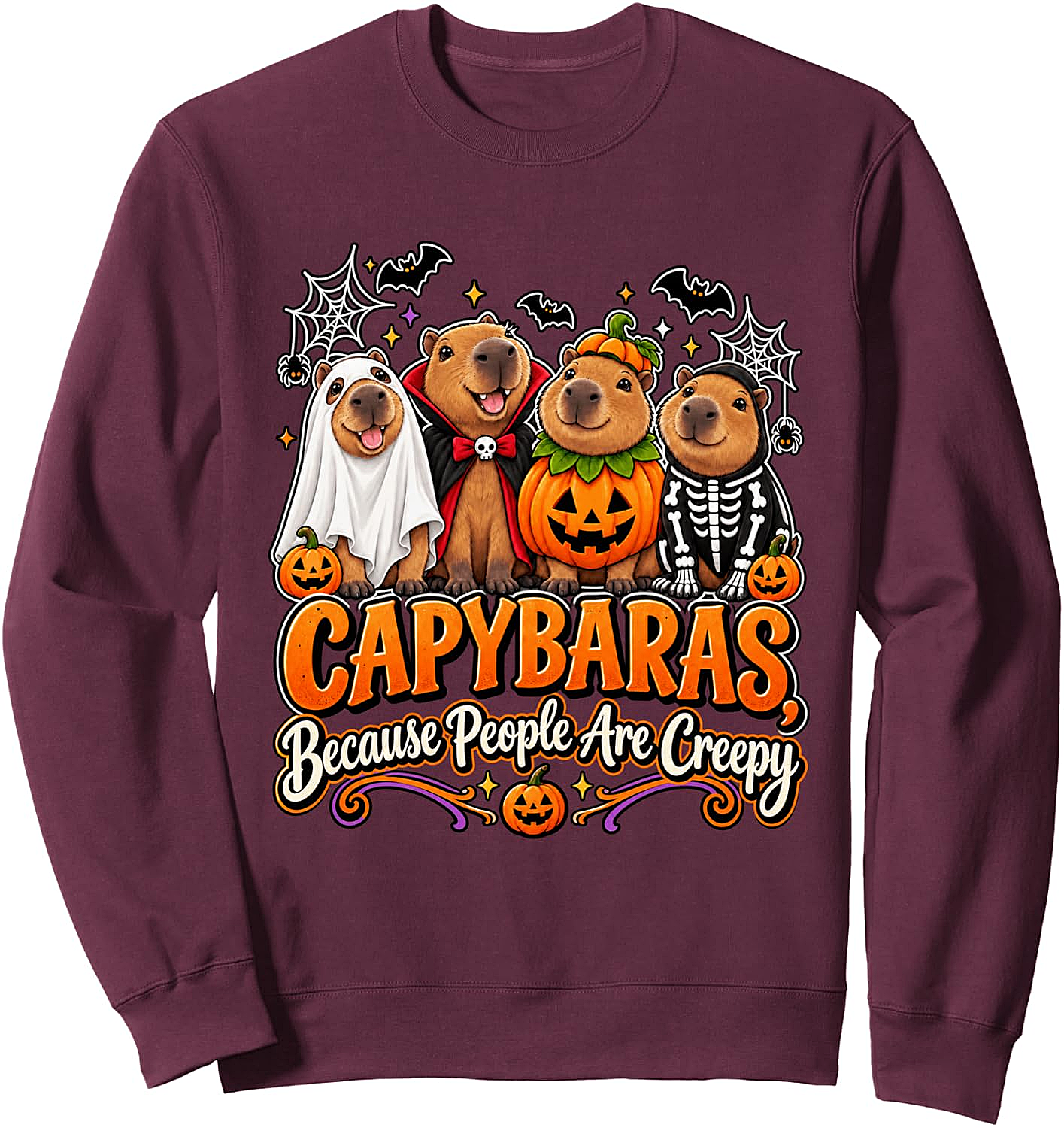 Capybara Halloween Sweatshirt Funny & Spooky Tee