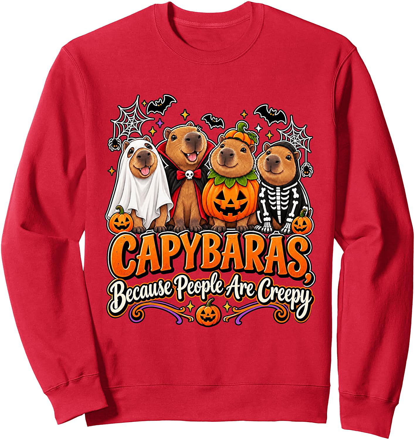 Capybara Halloween Sweatshirt Funny & Spooky Tee