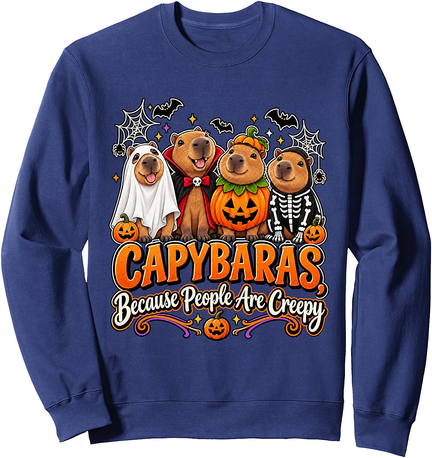 Capybara Halloween Sweatshirt Funny & Spooky Tee