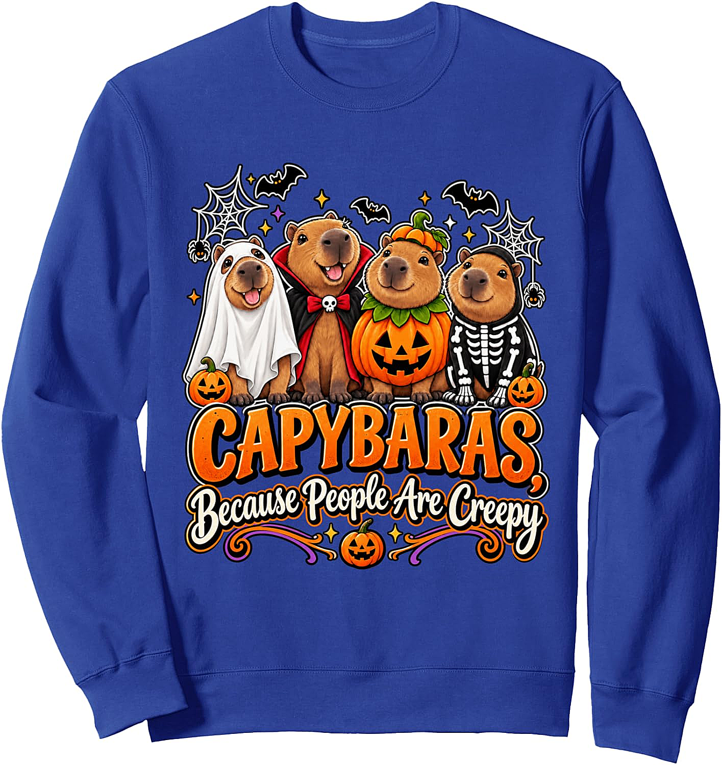Capybara Halloween Sweatshirt Funny & Spooky Tee