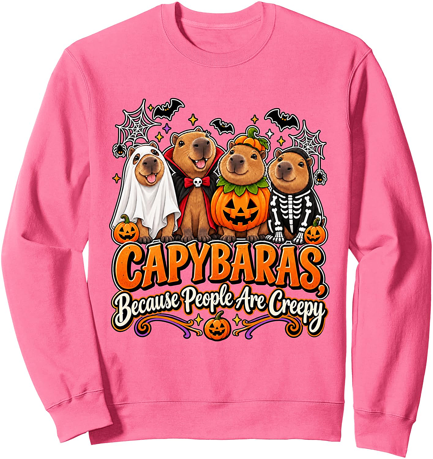 Capybara Halloween Sweatshirt Funny & Spooky Tee