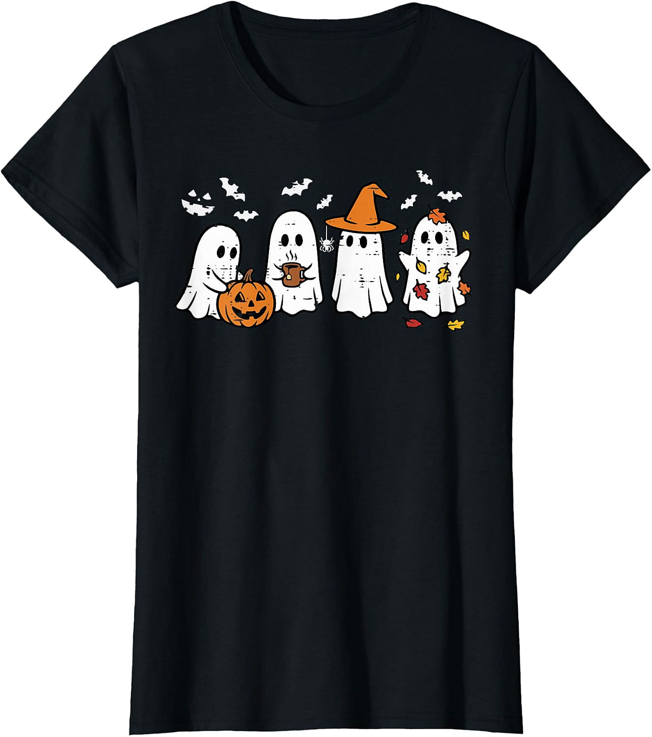 Cute Halloween Ghost T-Shirt | Funny Fall Graphic Tee