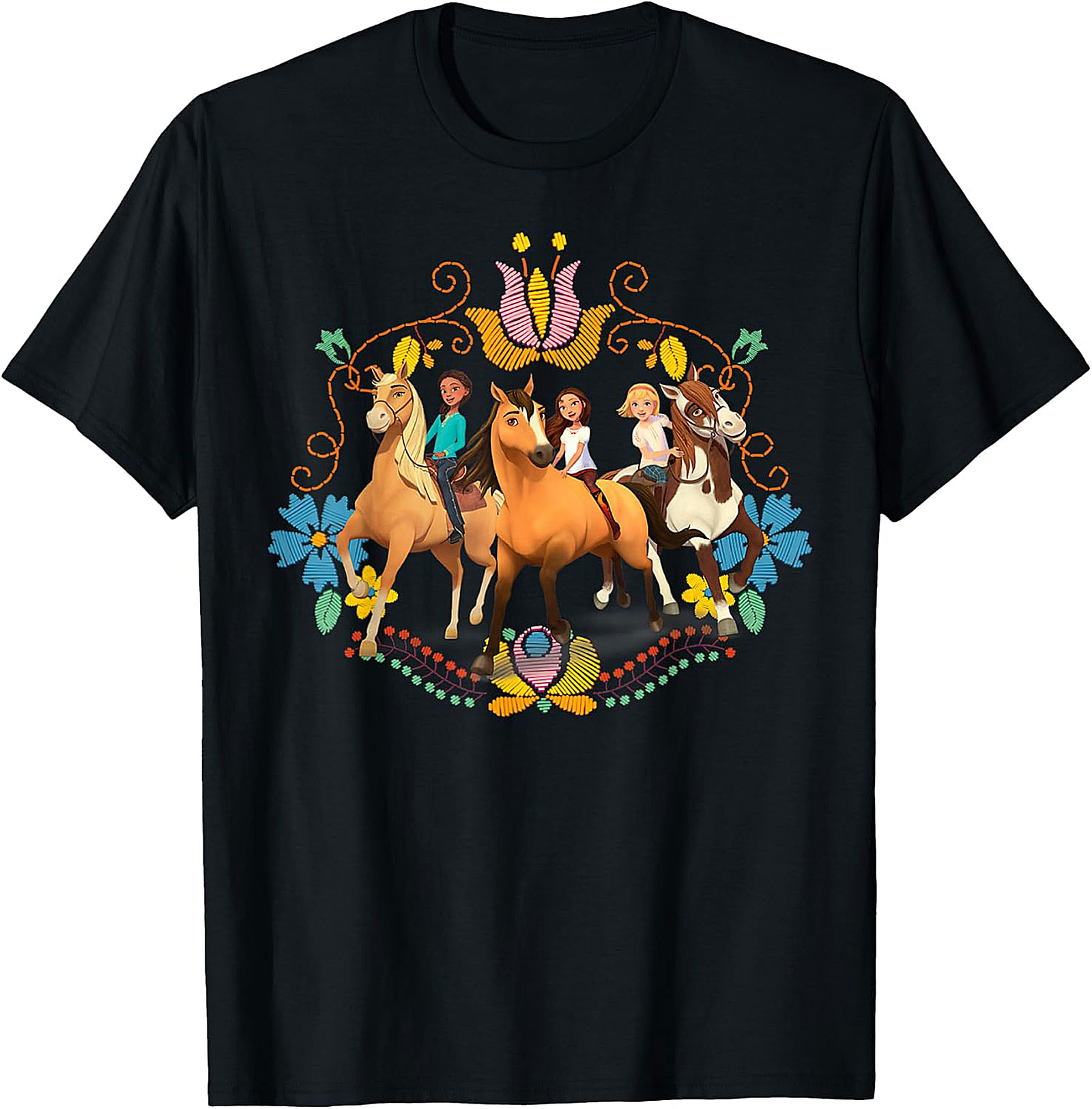 Spirit Untamed Lucky & Friends Royal Blue Kids' T-Shirt