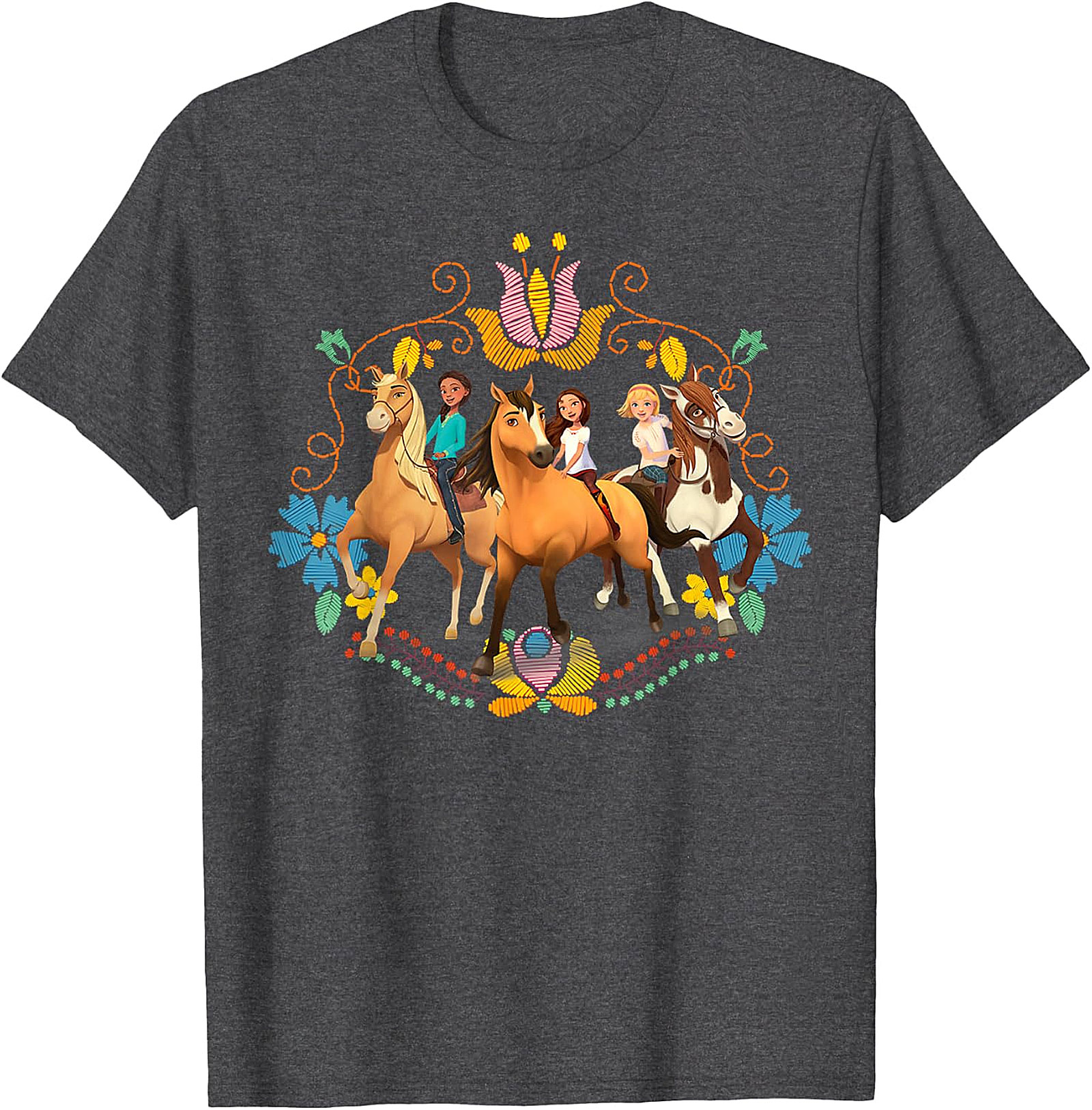Spirit Untamed Lucky & Friends Royal Blue Kids' T-Shirt