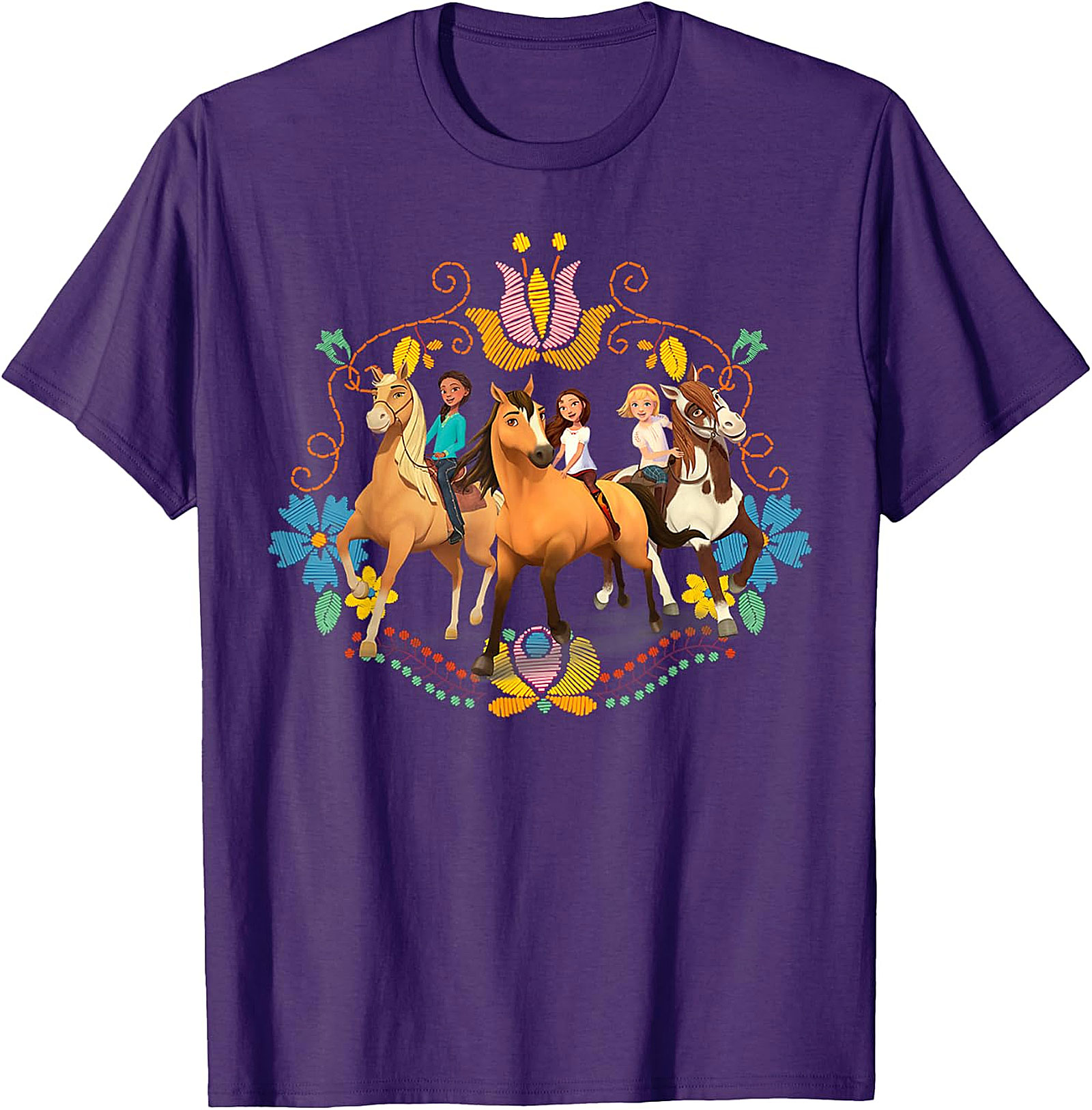 Spirit Untamed Lucky & Friends Royal Blue Kids' T-Shirt