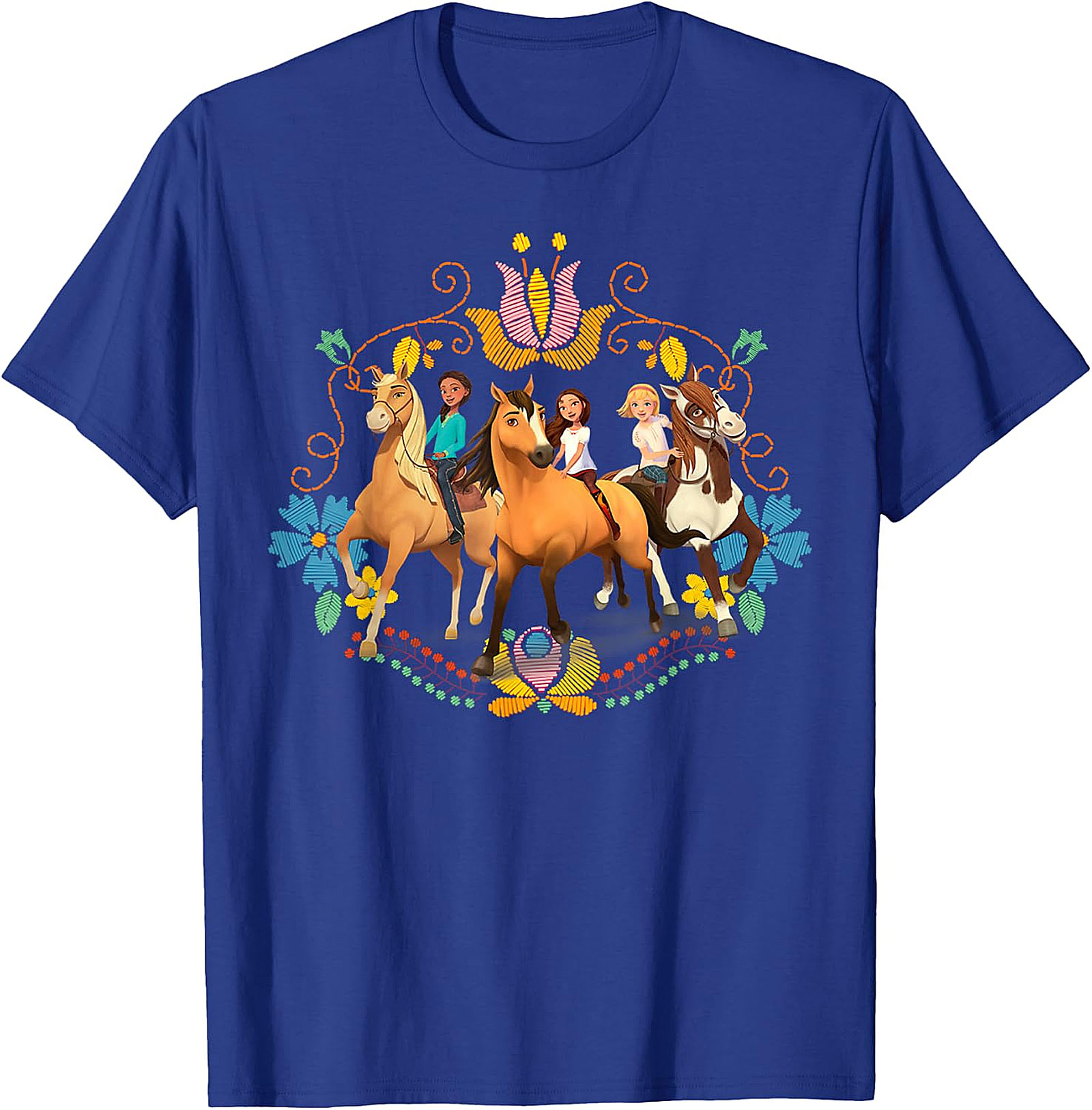 Spirit Untamed Lucky & Friends Royal Blue Kids' T-Shirt