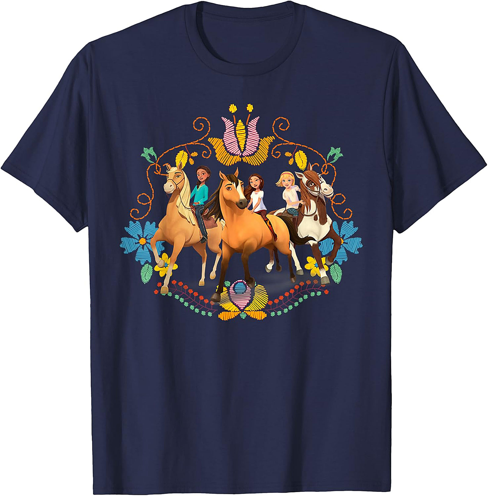 Spirit Untamed Lucky & Friends Royal Blue Kids' T-Shirt