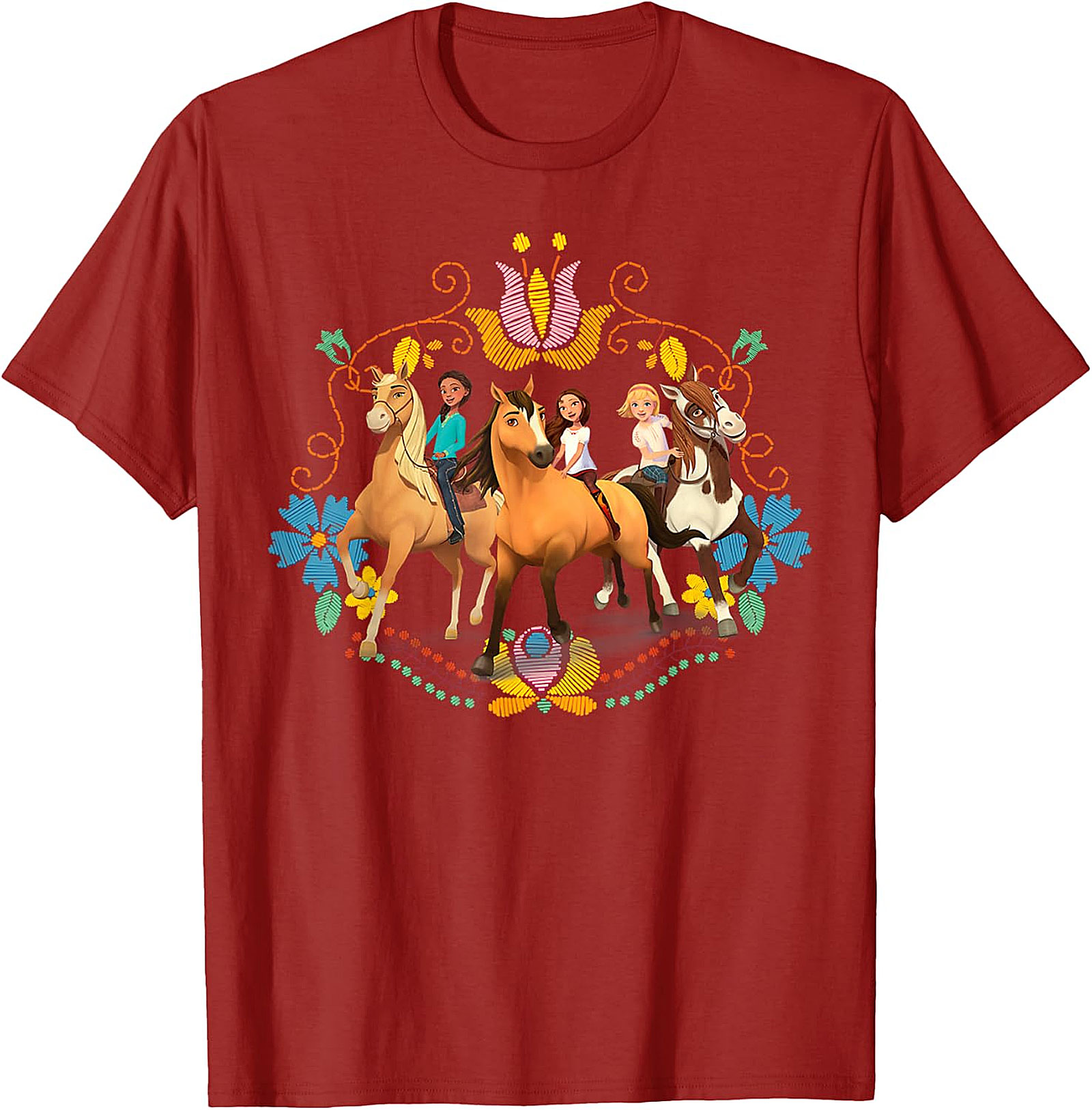 Spirit Untamed Lucky & Friends Royal Blue Kids' T-Shirt