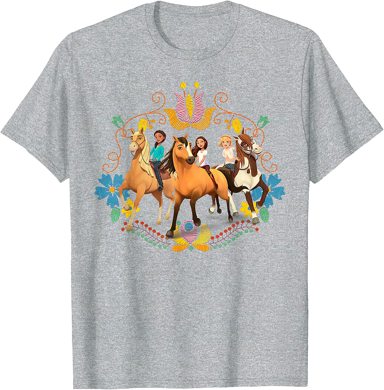 Spirit Untamed Lucky & Friends Royal Blue Kids' T-Shirt