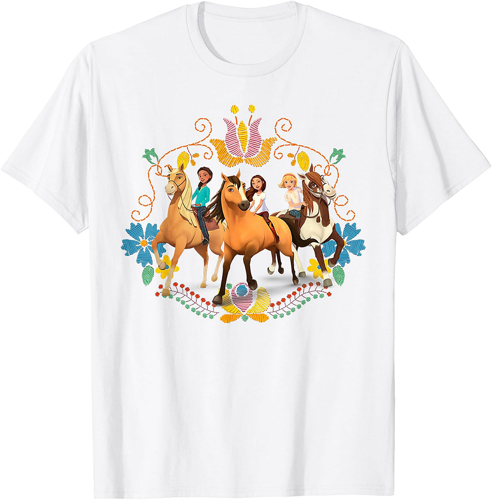 Spirit Untamed Lucky & Friends Royal Blue Kids' T-Shirt