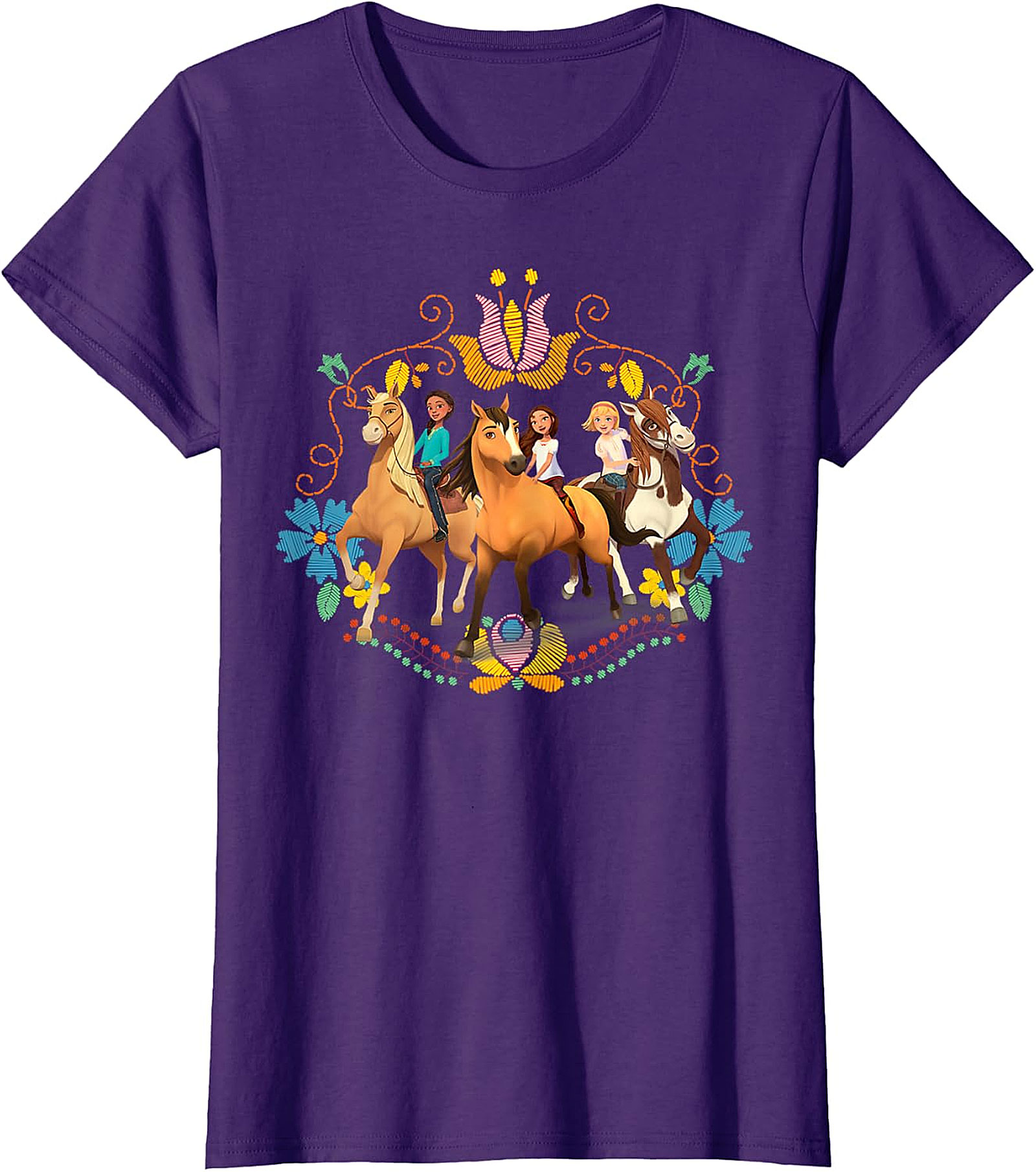 Spirit Untamed Lucky & Friends Royal Blue Kids' T-Shirt