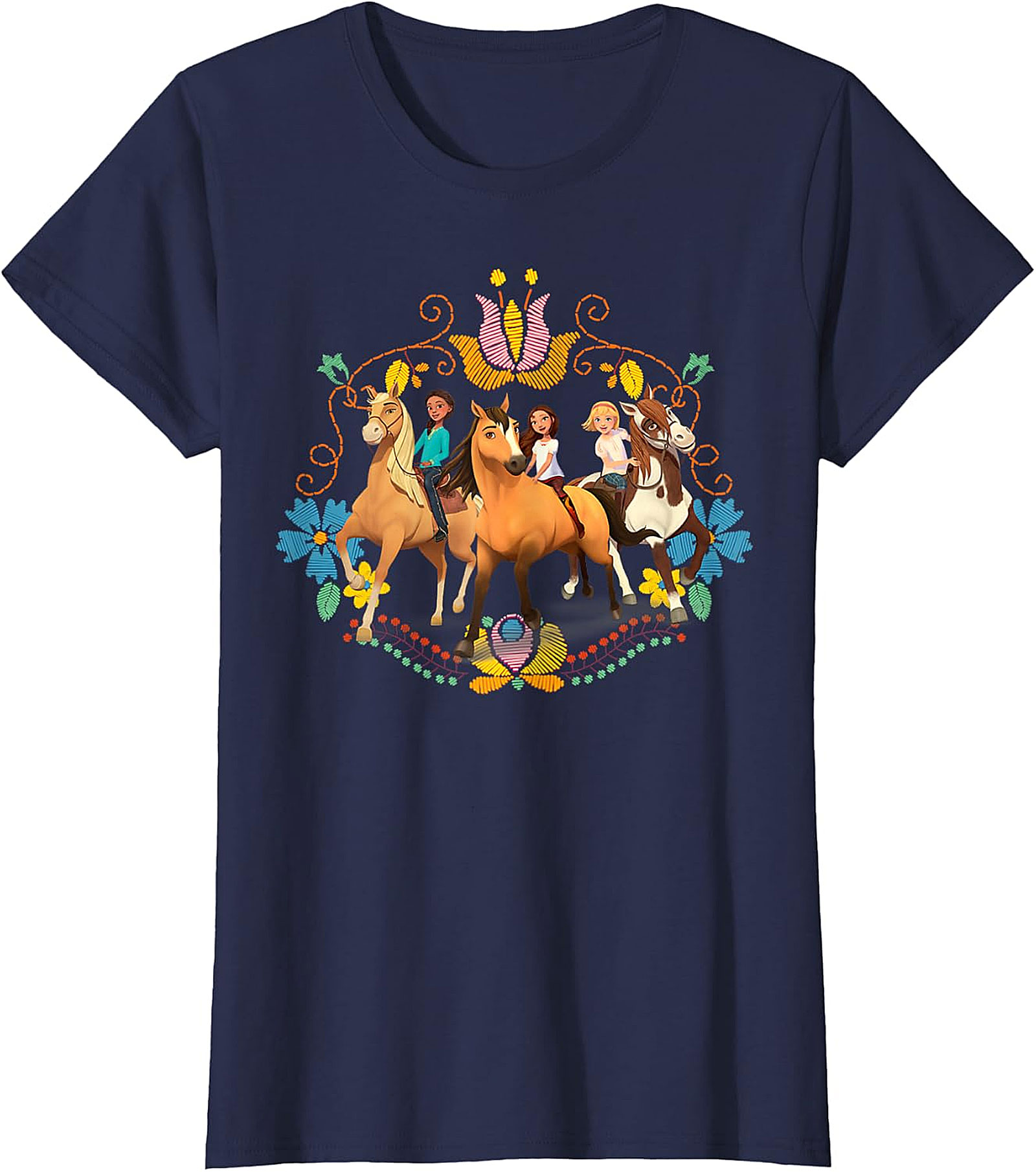 Spirit Untamed Lucky & Friends Royal Blue Kids' T-Shirt