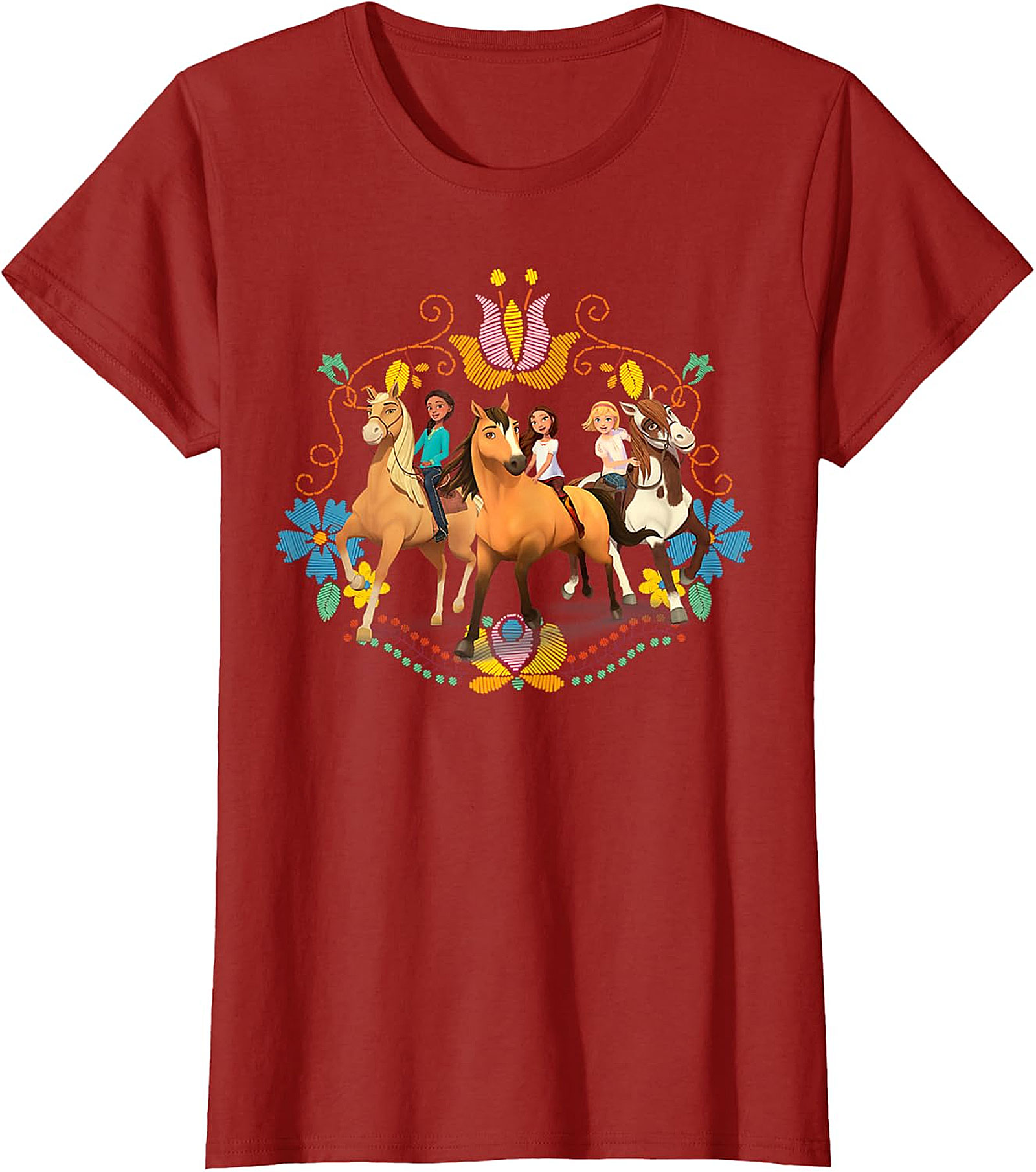 Spirit Untamed Lucky & Friends Royal Blue Kids' T-Shirt