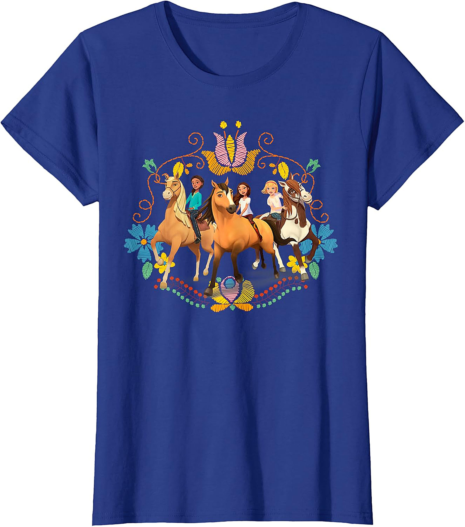 Spirit Untamed Lucky & Friends Royal Blue Kids' T-Shirt