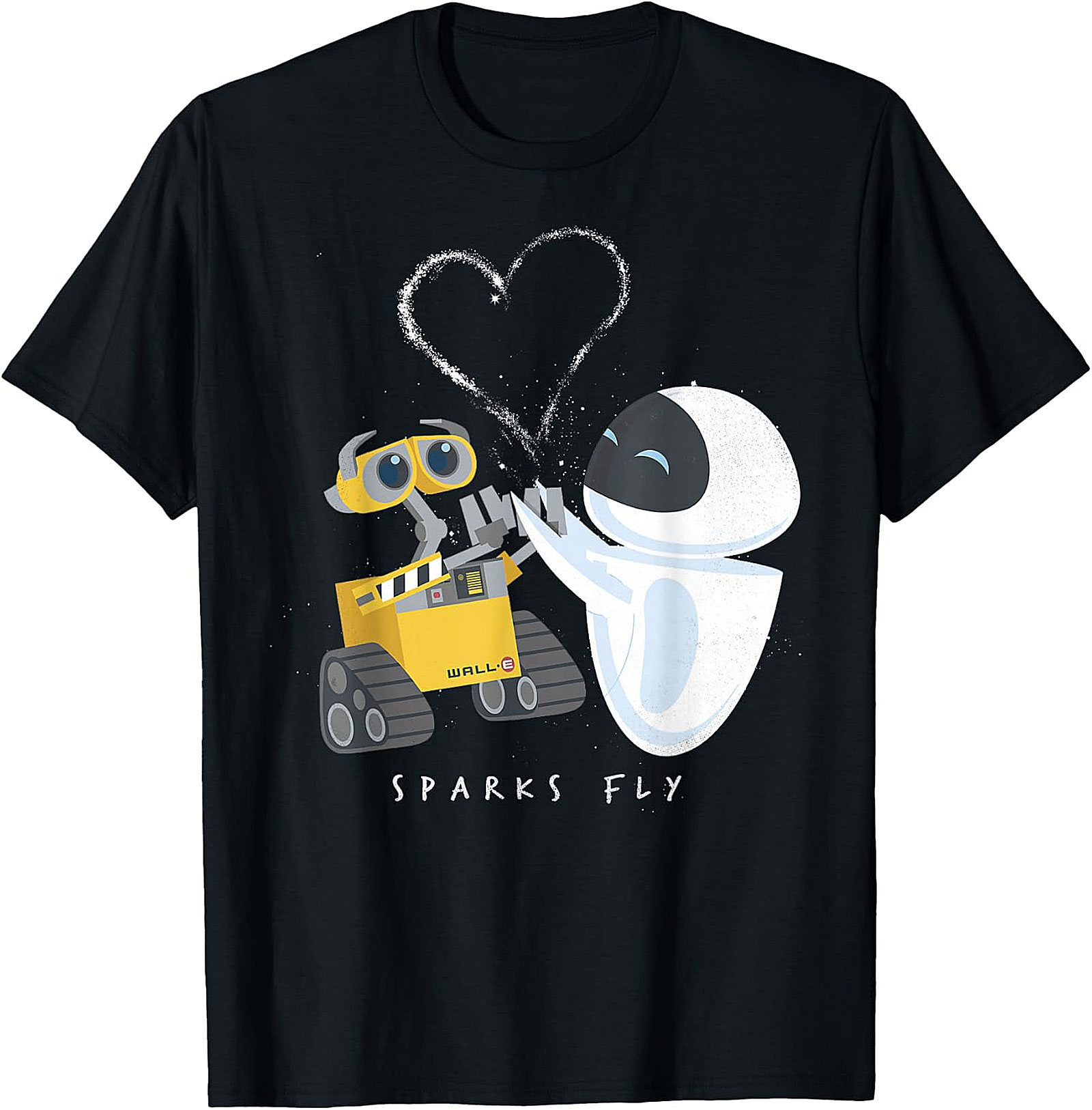 WALL-E & EVE Sparks Fly T-Shirt | Disney Pixar Love Tee