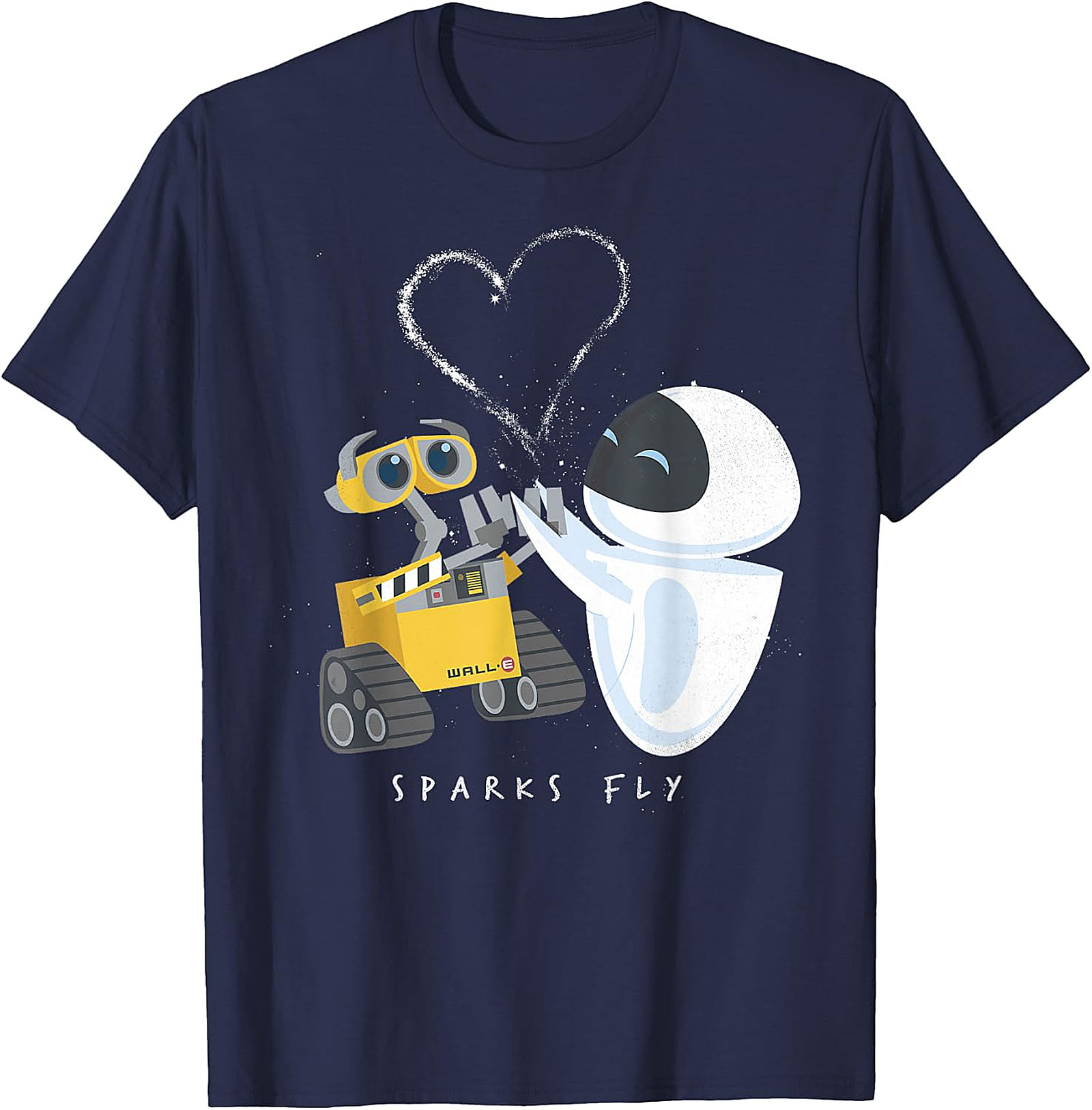 WALL-E & EVE Sparks Fly T-Shirt | Disney Pixar Love Tee