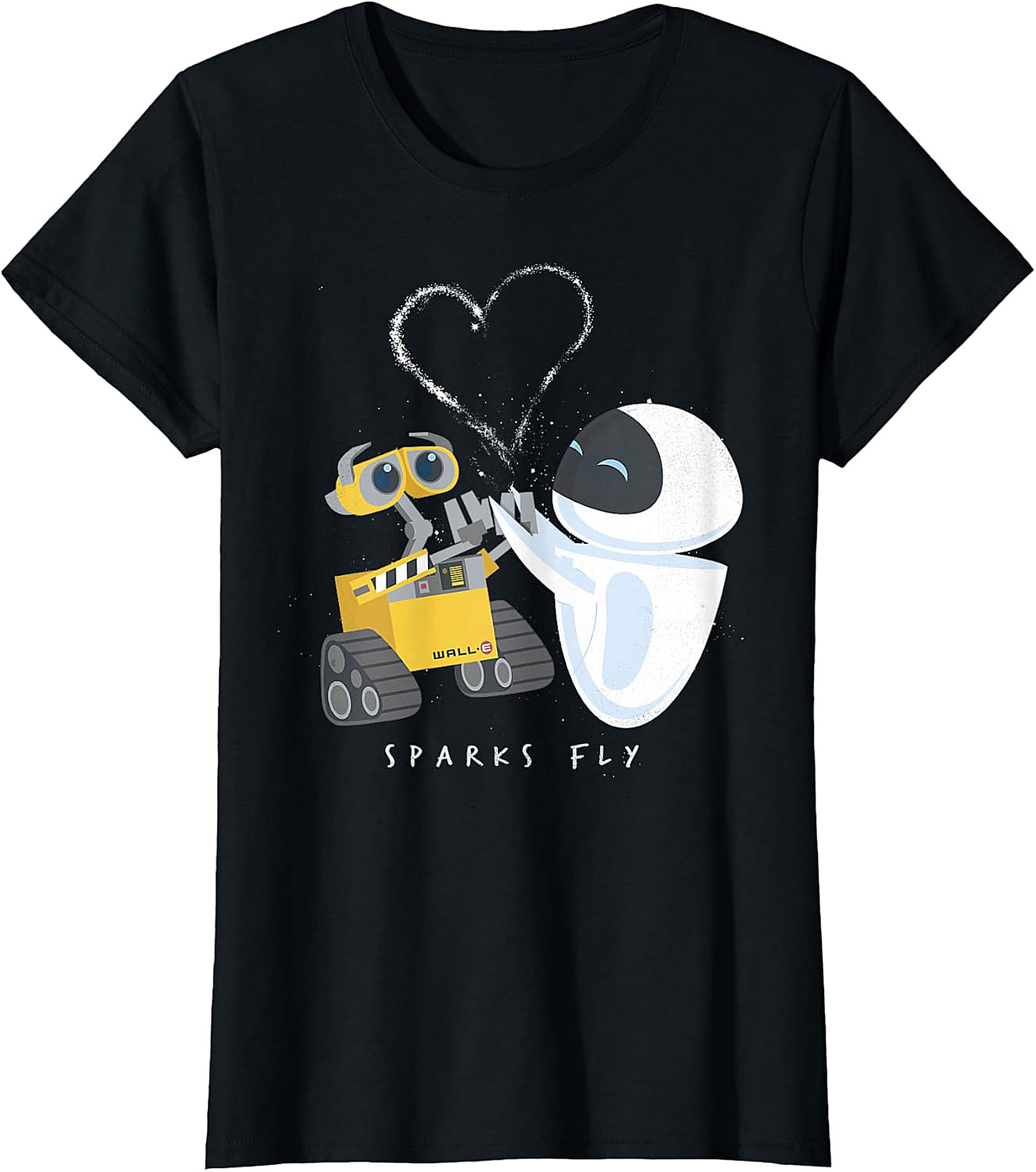WALL-E & EVE Sparks Fly T-Shirt | Disney Pixar Love Tee