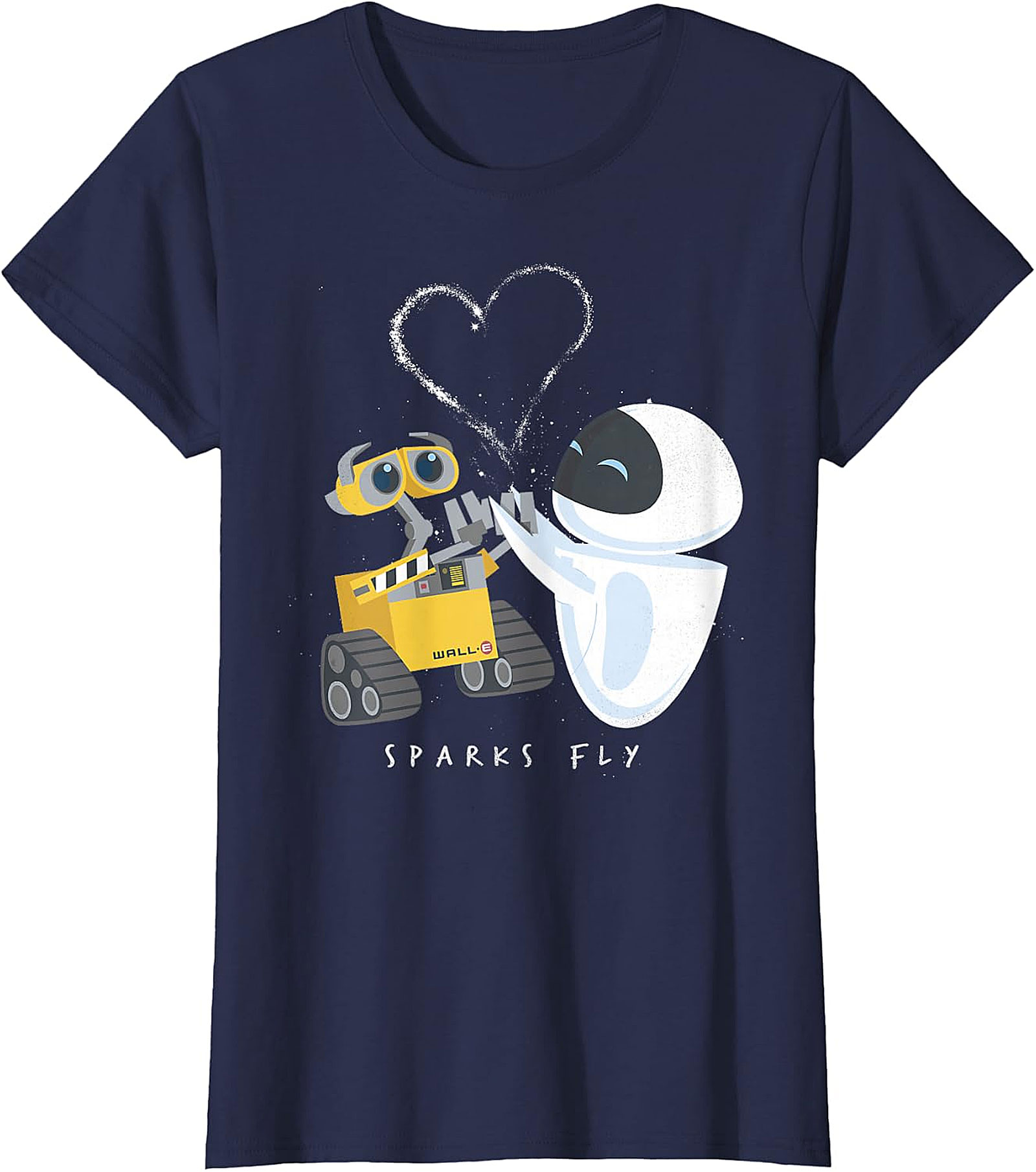 WALL-E & EVE Sparks Fly T-Shirt | Disney Pixar Love Tee