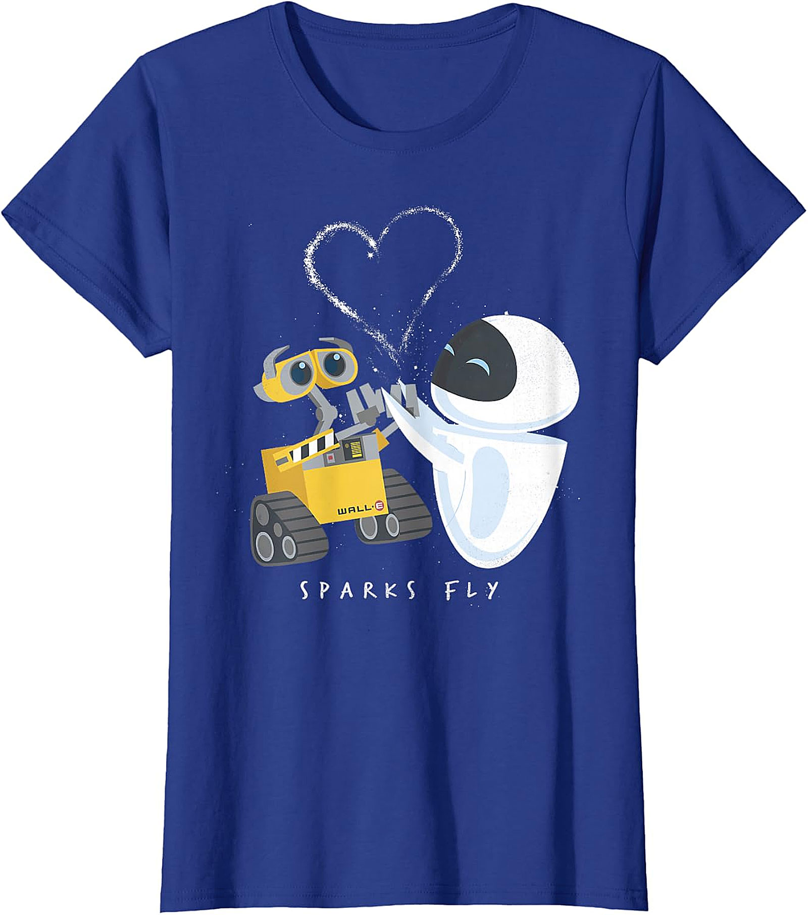 WALL-E & EVE Sparks Fly T-Shirt | Disney Pixar Love Tee