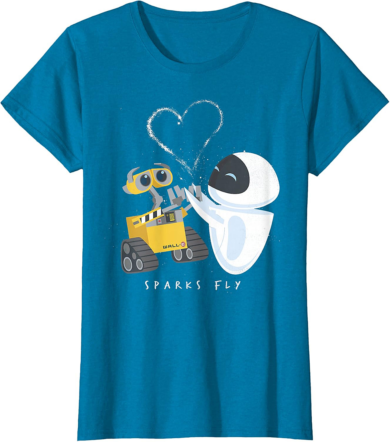 WALL-E & EVE Sparks Fly T-Shirt | Disney Pixar Love Tee