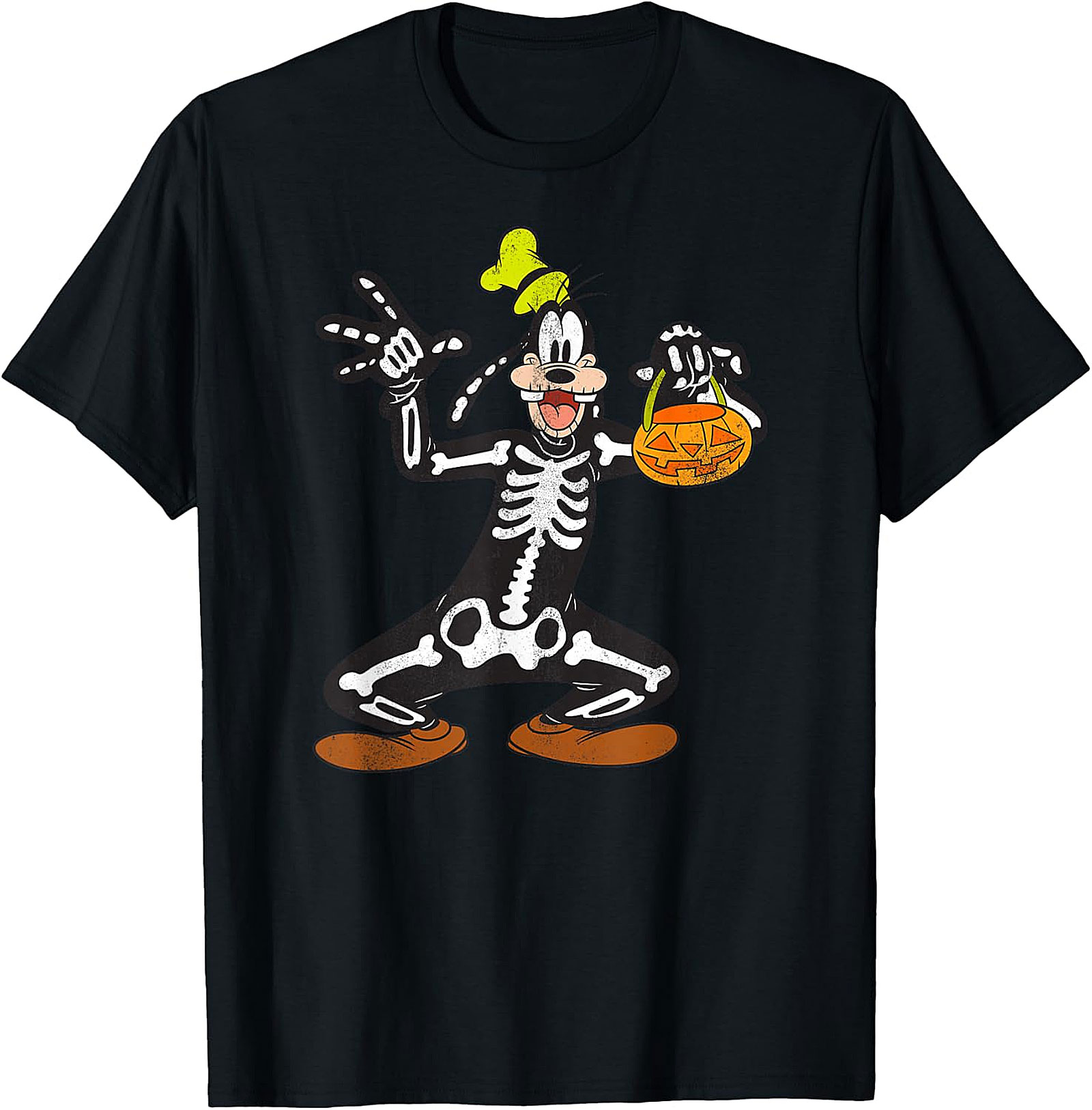 Goofy Skeleton Halloween T-Shirt | Official